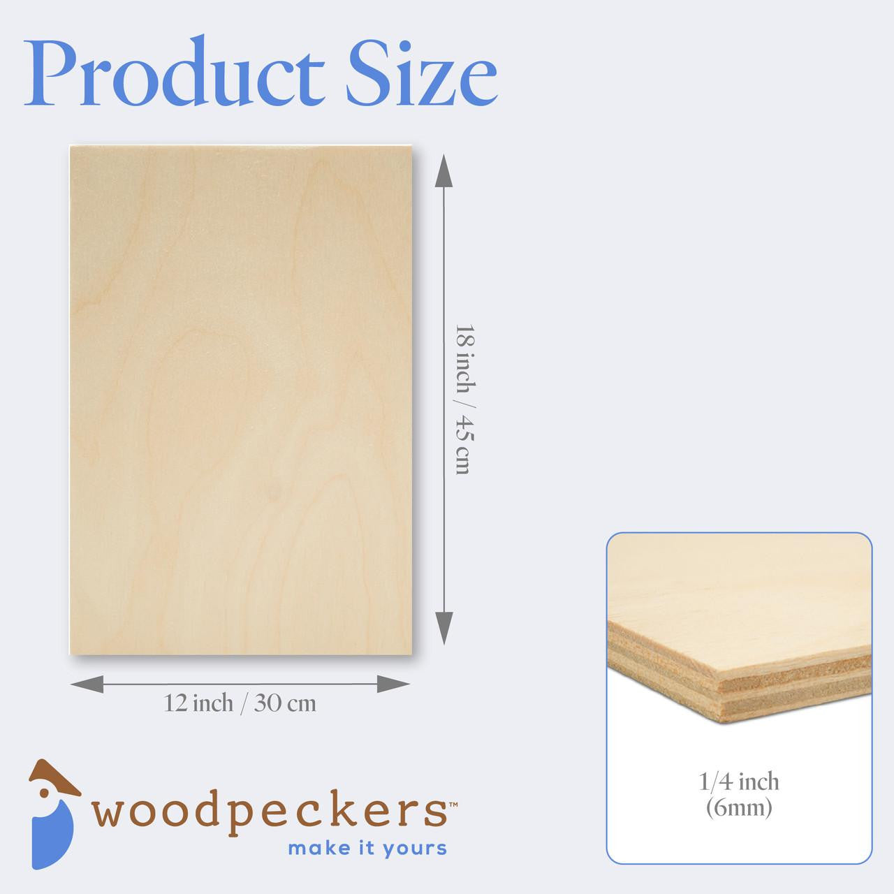 1/4" x 12" x 18" Baltic Birch B/BB Plywood