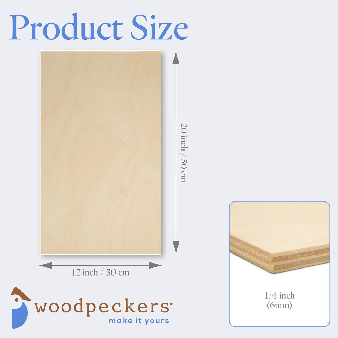 Woodpeckers Crafts 1/4" x 12" x 20" Baltic Birch B/BB Plywood