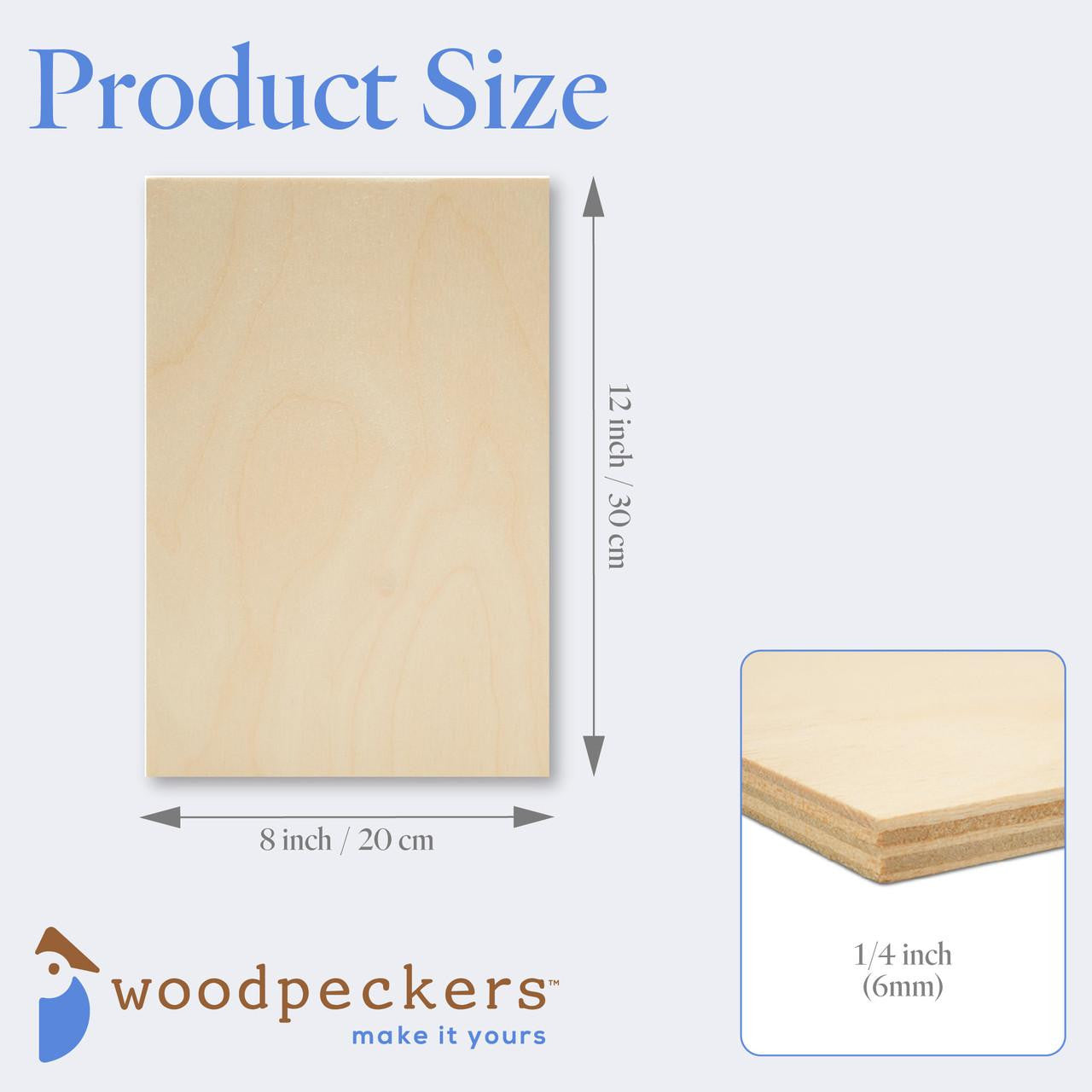 Woodpeckers Crafts 1/4" x 8" x 12" Baltic Birch B/BB Plywood