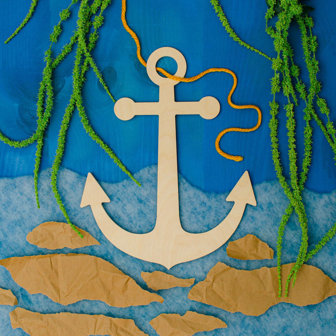 Woodpeckers Crafts 16" Wood Anchor Cutout, 16" x 12.5" x 1/4"