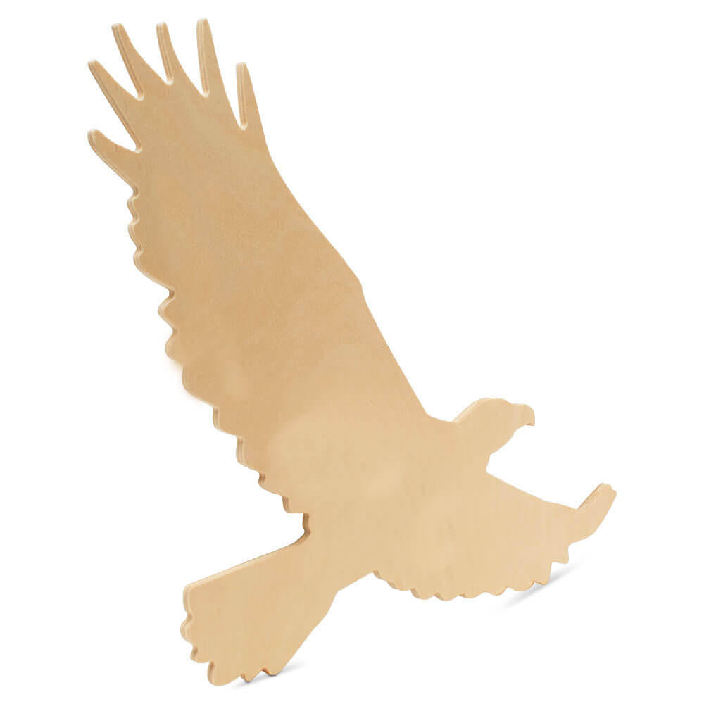 16" Wood Eagle Cutout, 16" x 15" x 1/4"