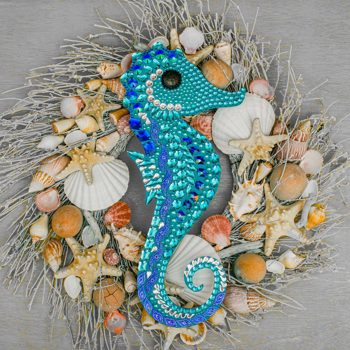 Woodpeckers Crafts 16" Wood Seahorse Cutout, 16" x 7" x 1/4"