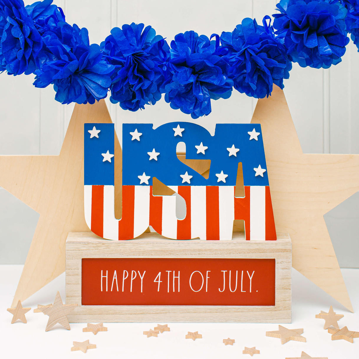 Woodpeckers Crafts 16" Wood USA Cutout, 16" x 9-3/4" x 1/4"