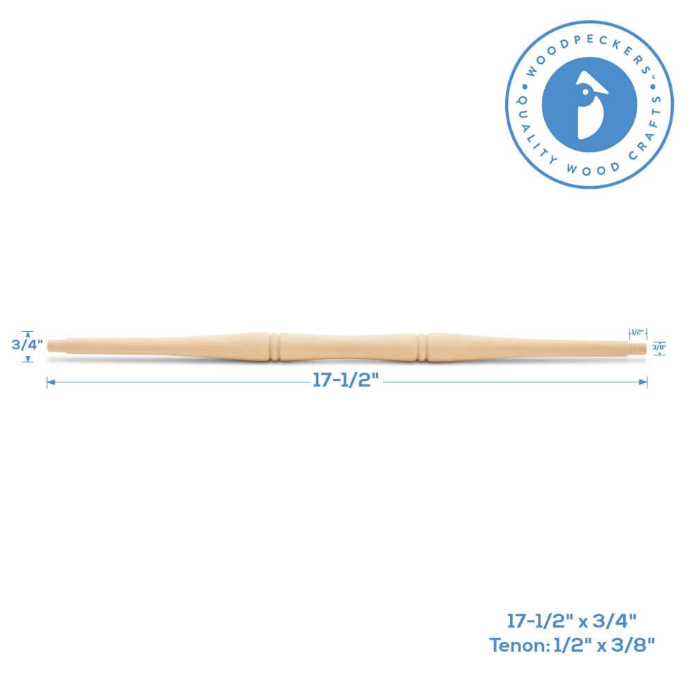 Woodpeckers Crafts 17-1/2" Wood Spindle