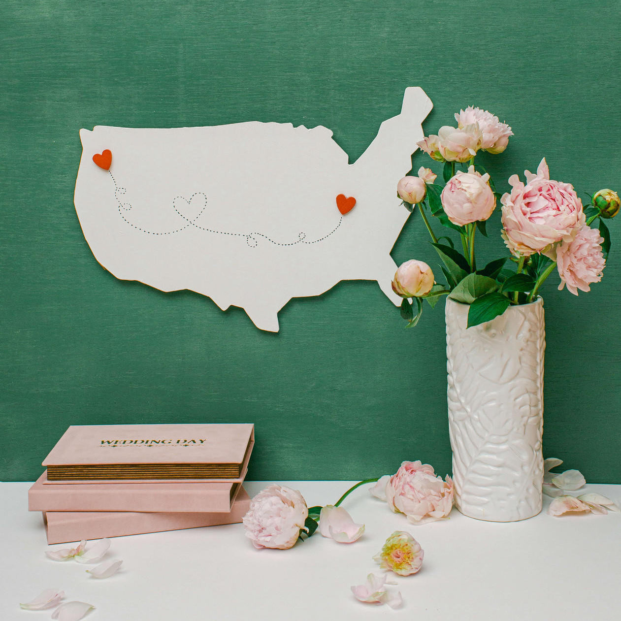 Woodpeckers Crafts 18" Wood Map of USA Cutout, 18" x 11" x 1/4"