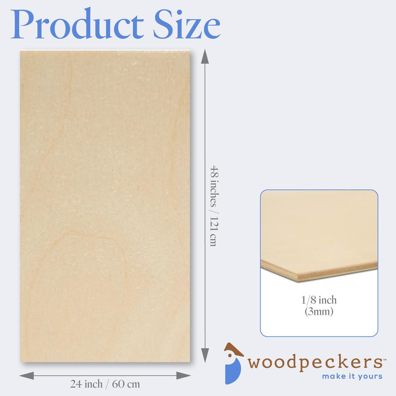 1/8" x 24" x 48" Baltic Birch Sheets B/BB