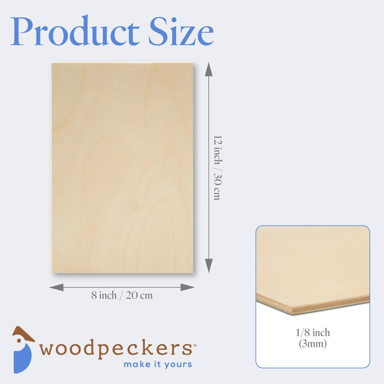Woodpeckers Crafts 1/8" x 8" x 12" Baltic Birch B/BB Plywood