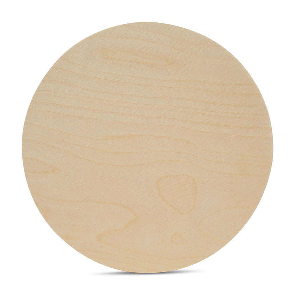 19" Wooden Circle Cutout, 1/2" Thick