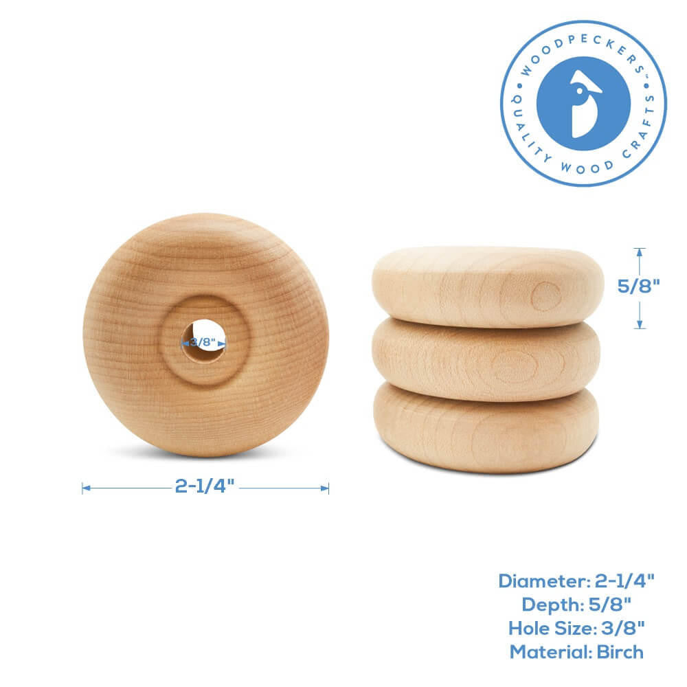 Woodpeckers Crafts 2-1/4" Classic Wheel, 5/8" Thickness