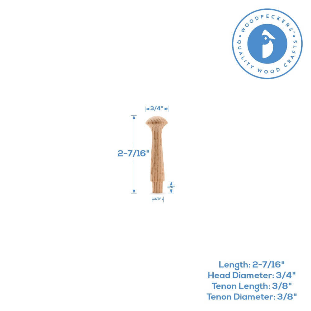 2-7/16" Oak Shaker Peg