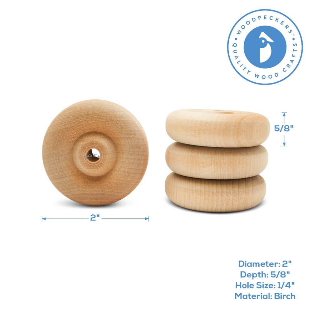 Woodpeckers Crafts 2" Classic Wheel, 1/4" Hole
