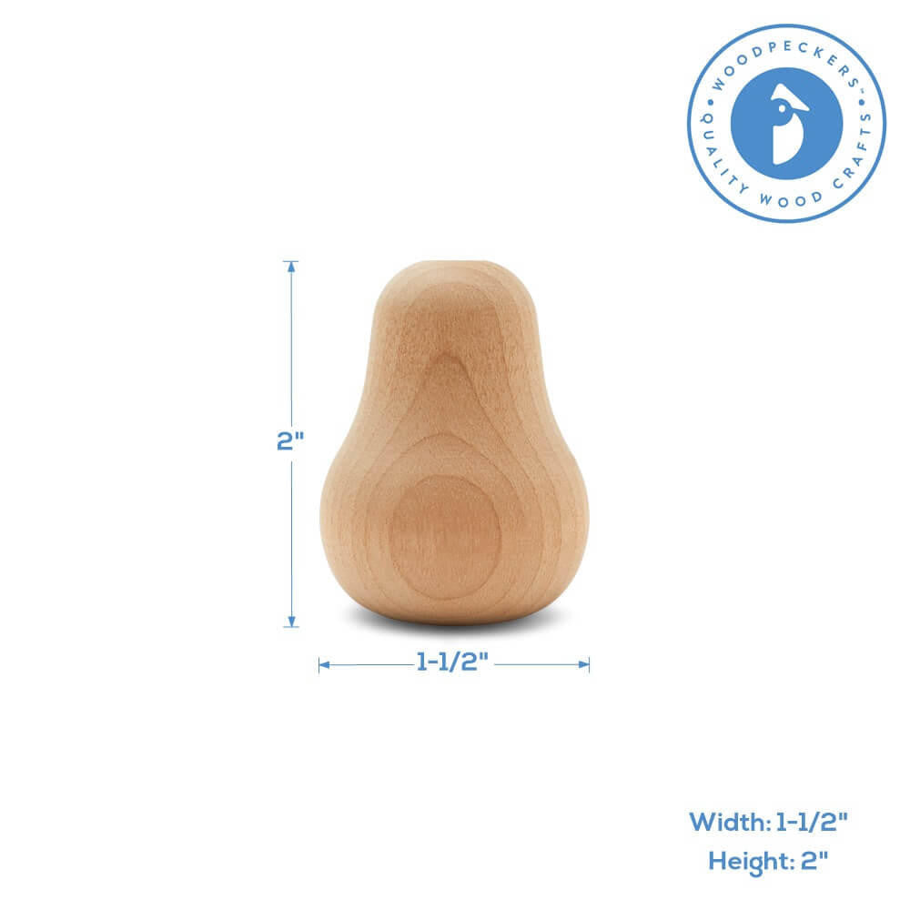 2" Pear, Small