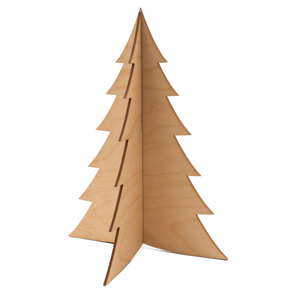 Woodpeckers Crafts 2-Piece Slotted Christmas Tree