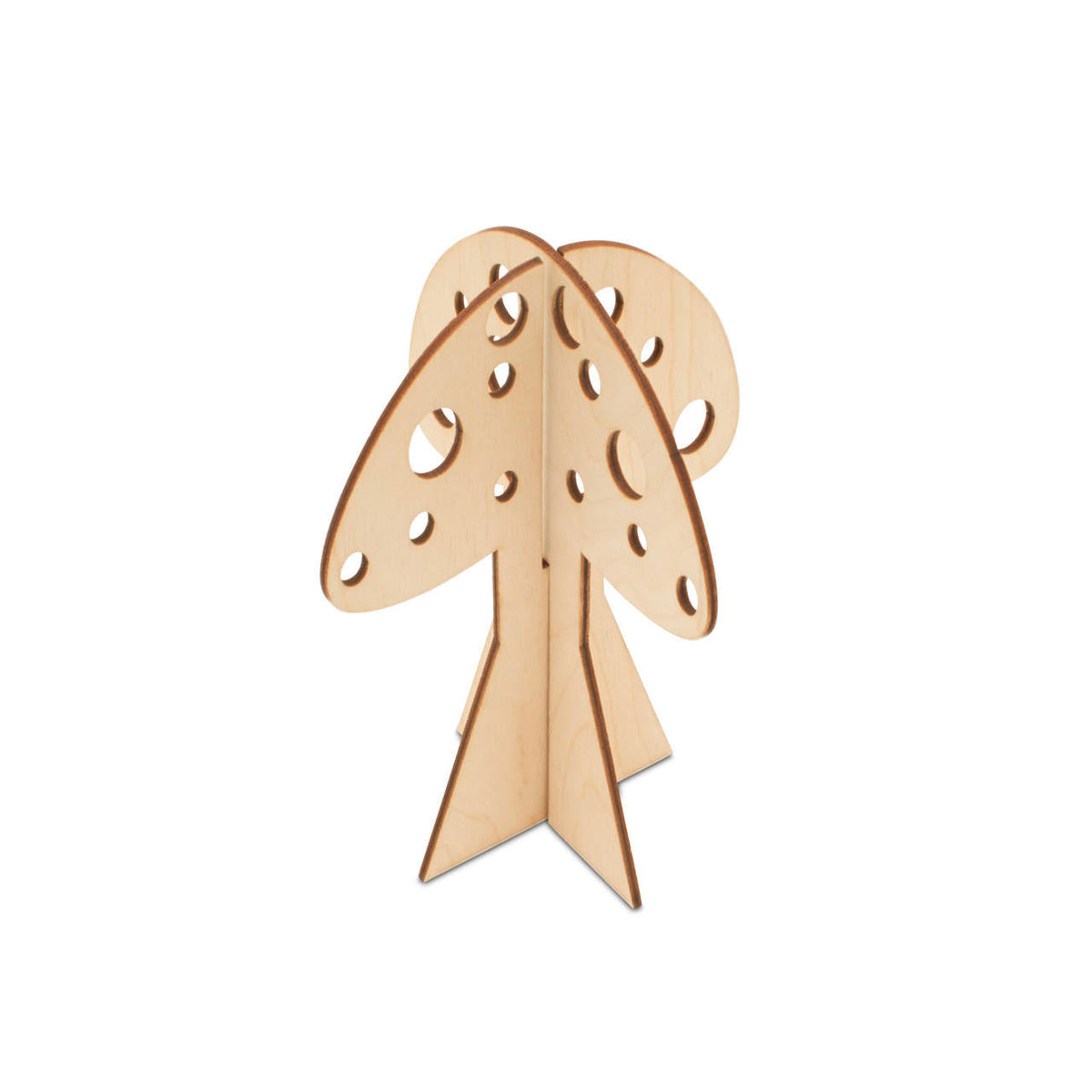 2-Piece Slotted Spotted Standing Mushroom, 8"
