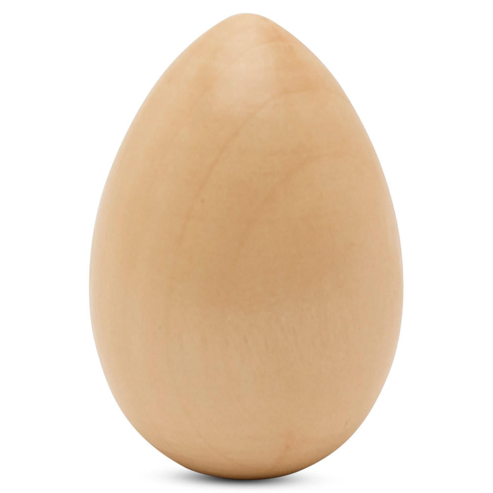 Woodpeckers Crafts 2" Varnished Wooden Egg