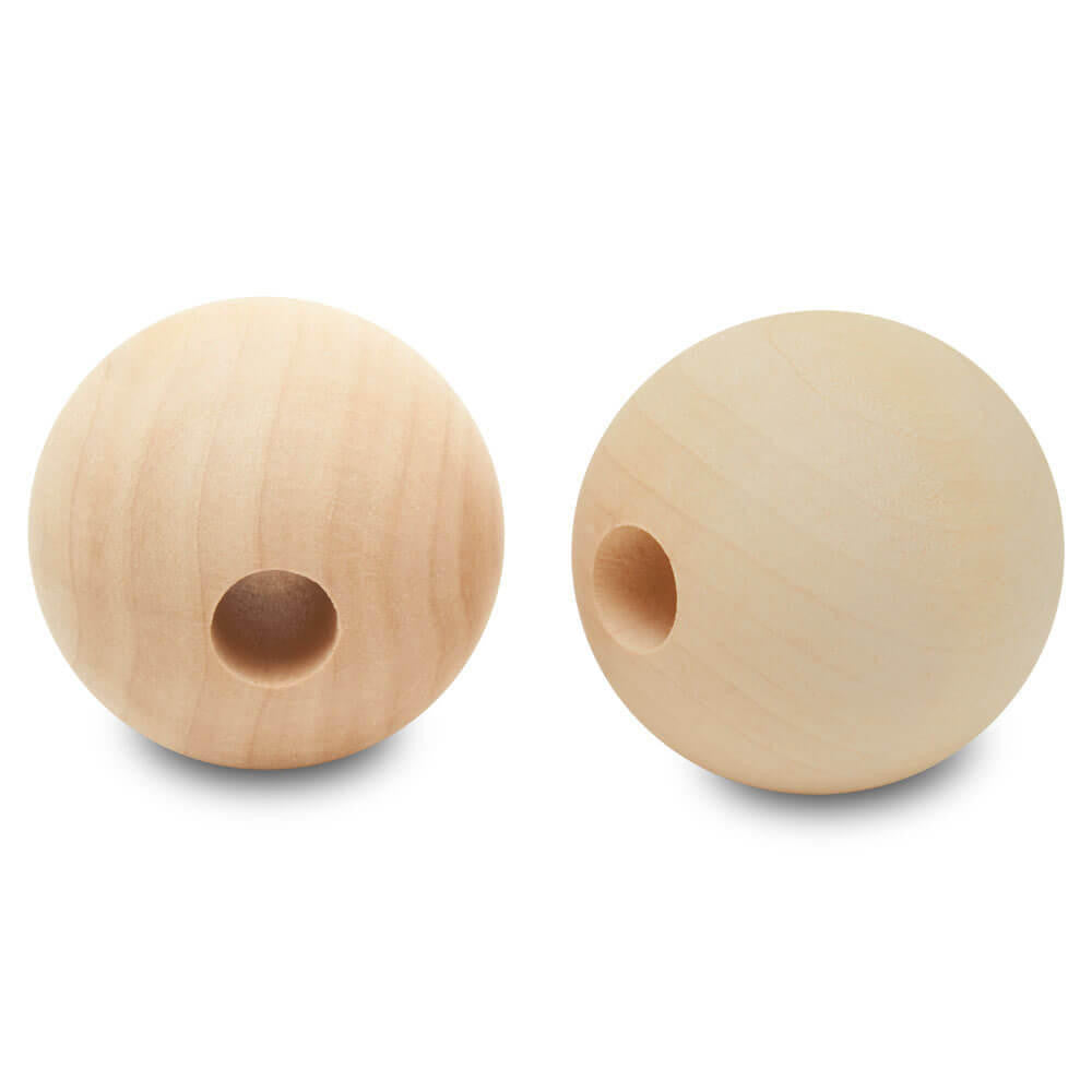 Woodpeckers Crafts 2" Wood Ball Bead, 1/2" Hole