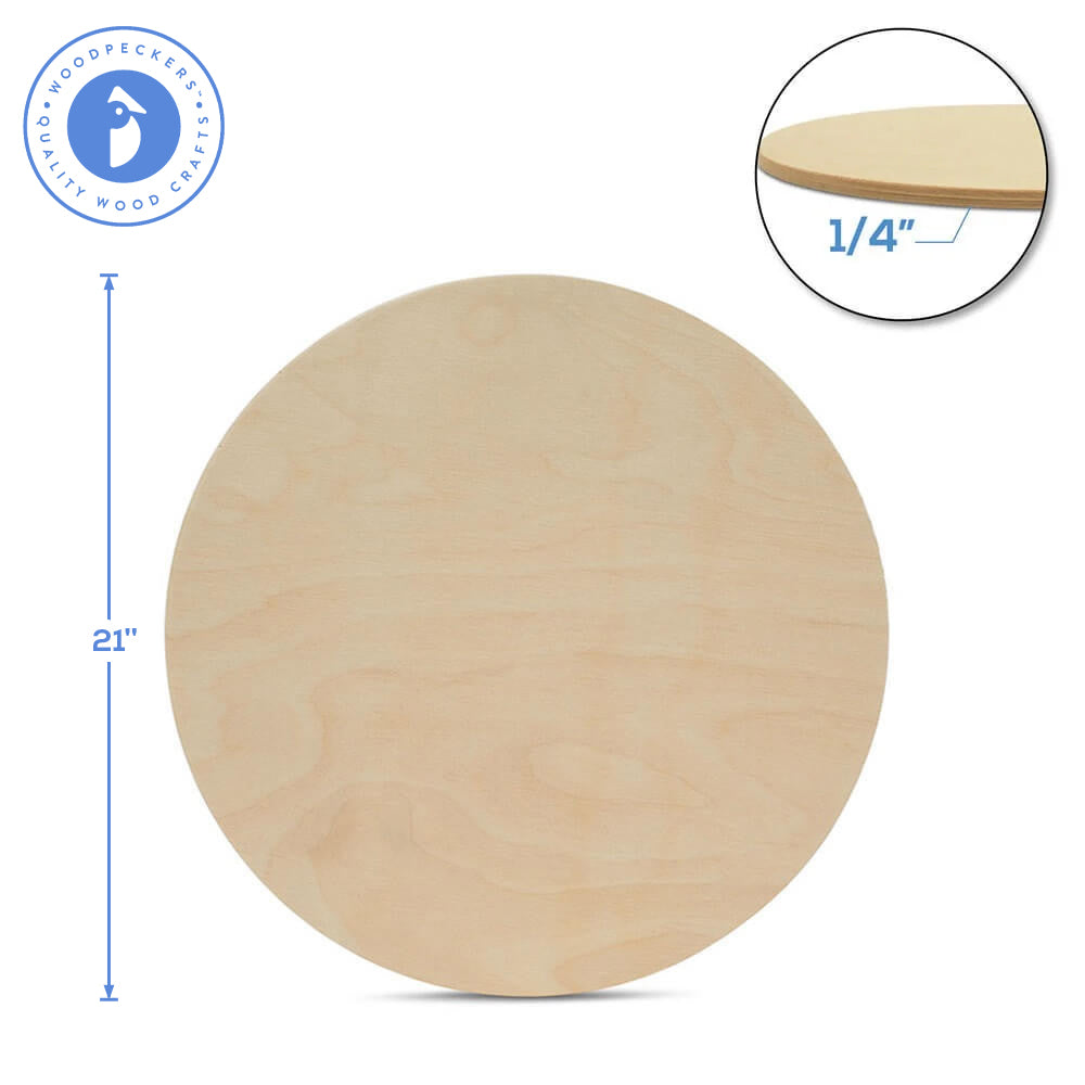 21" Wooden Circle Cutout