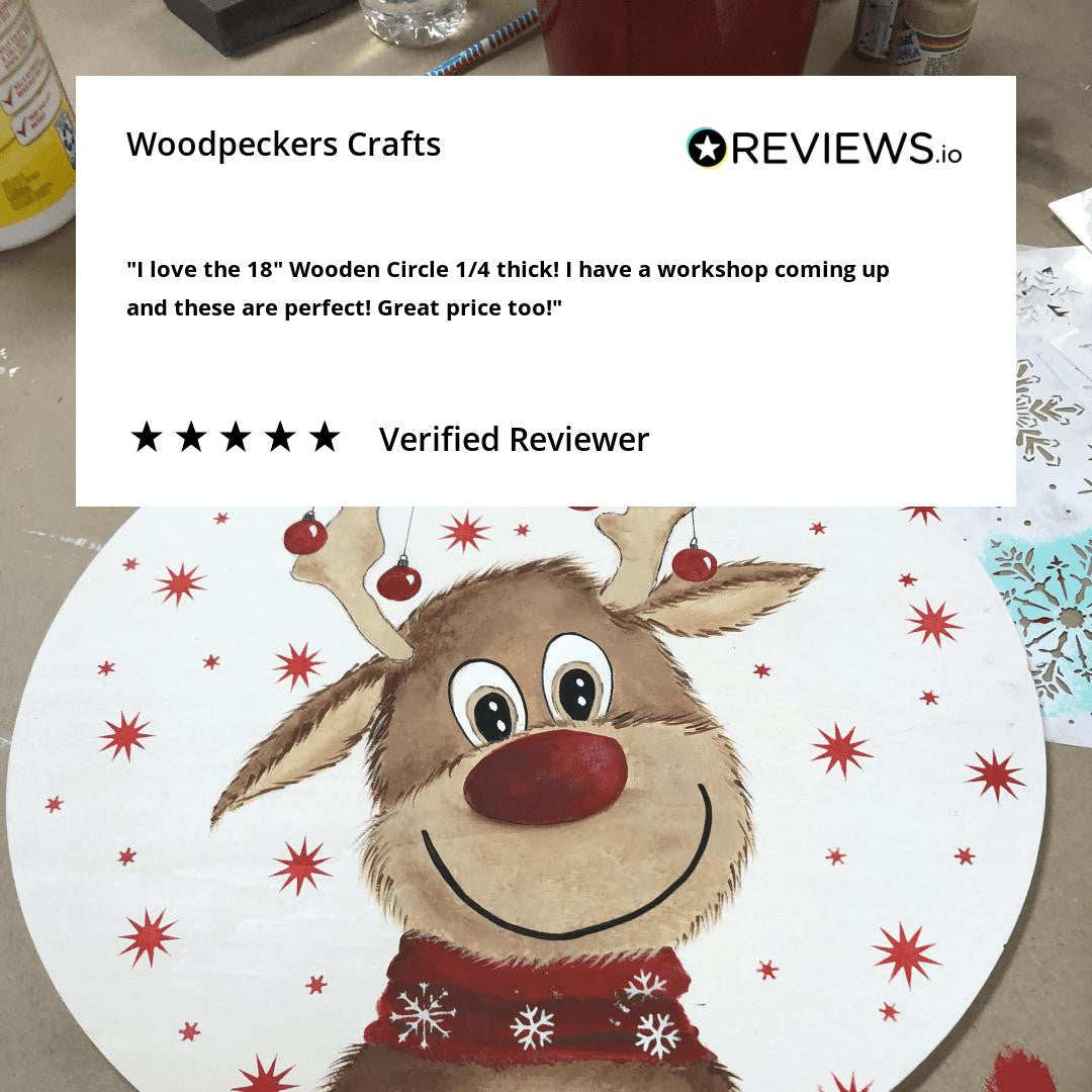 Woodpeckers Crafts 24" Circle Wooden Cutout, 1/4" Thick