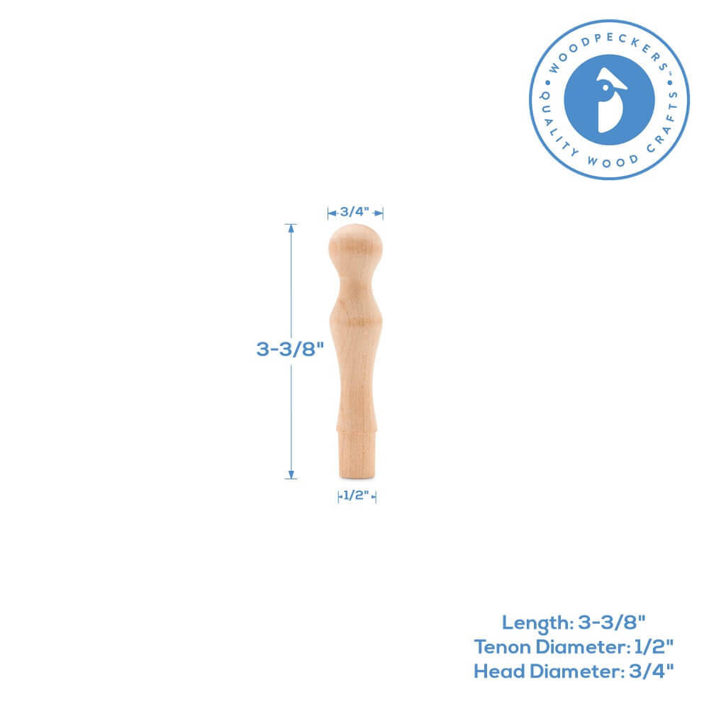 3-3/8" Birch Mug Wood Peg