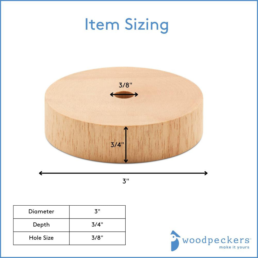 3" Slab Wheel, 3/4" Thickness