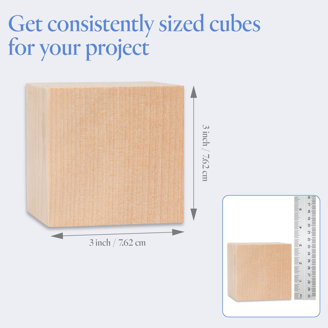 Woodpeckers Crafts 3" Wooden Cube