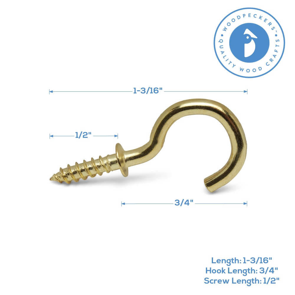Woodpeckers Crafts 3/4" Cup Hook