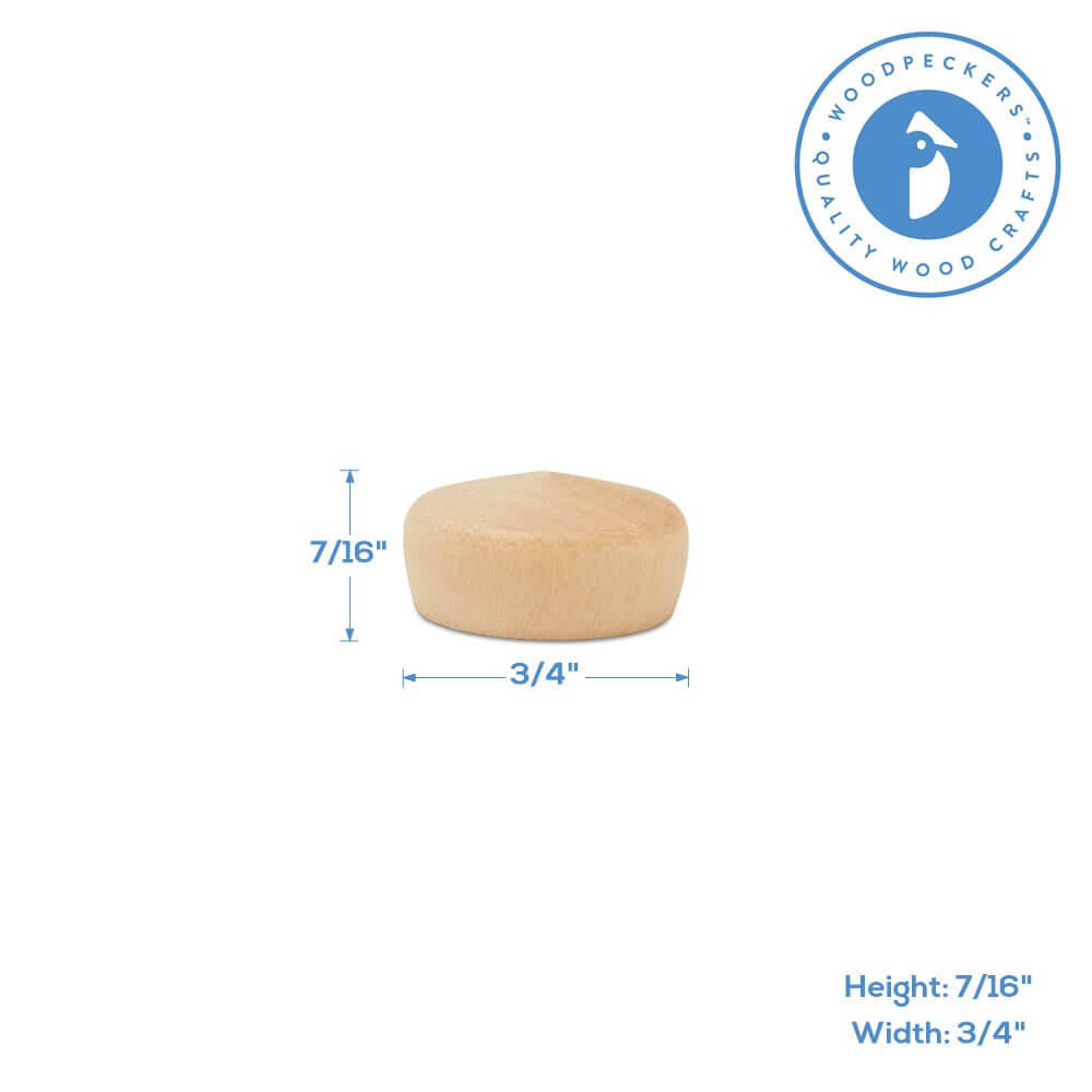 3/4" Maple Roundhead Plug