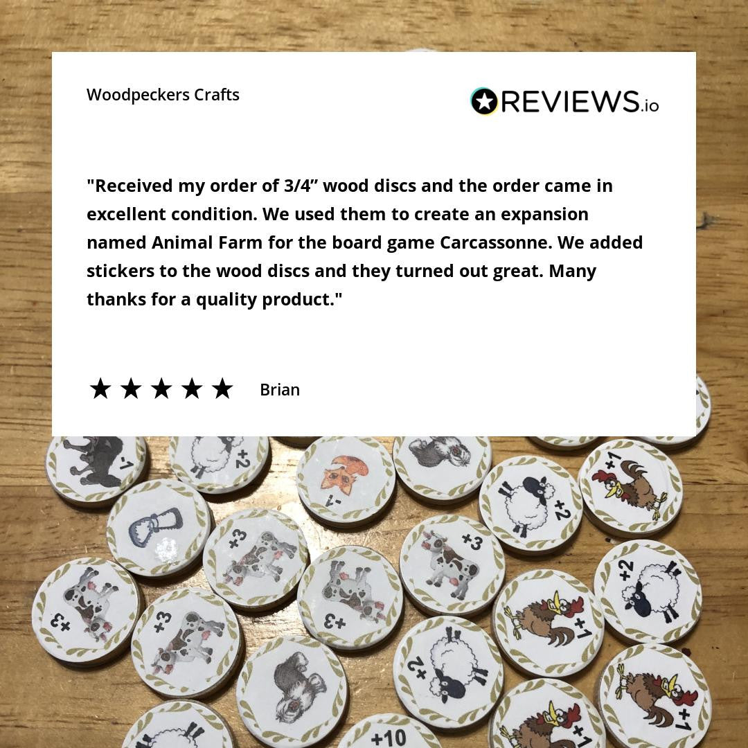 Woodpeckers Crafts 3/4" Wood Disc