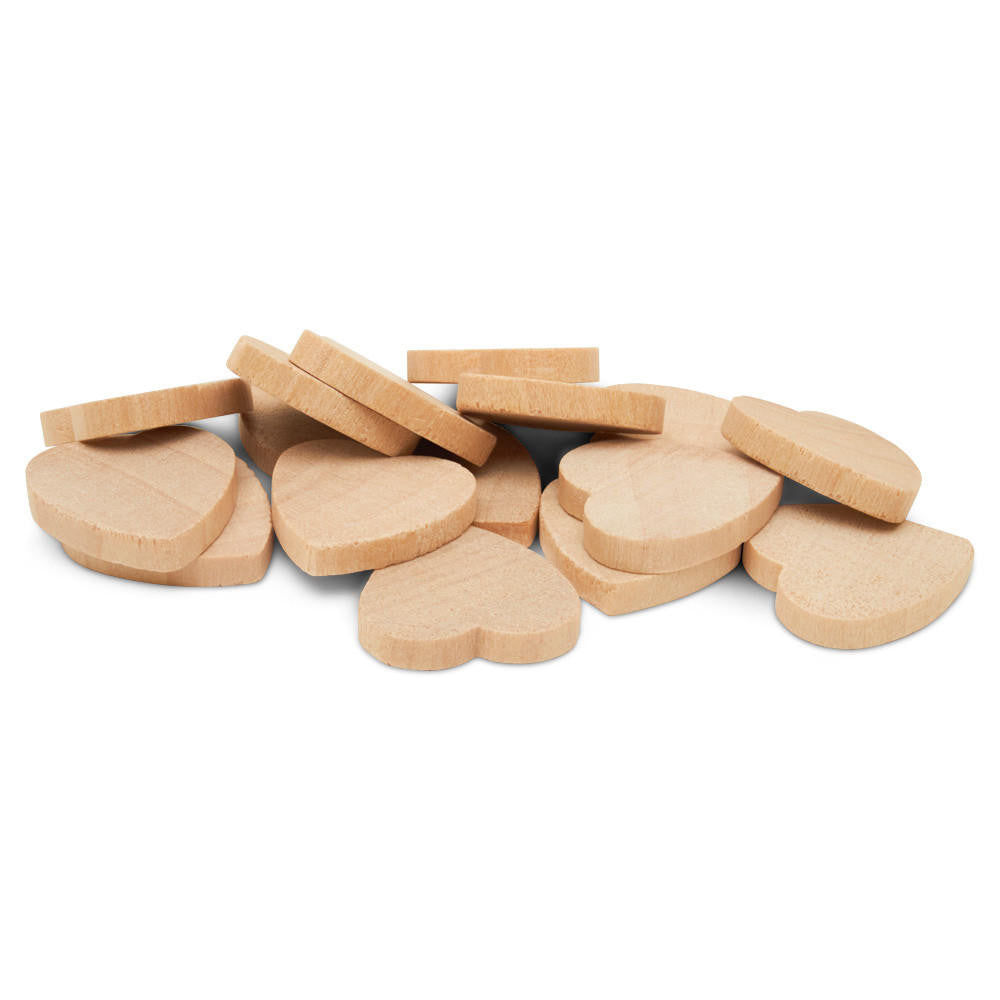 3/4” Wood Heart Cutout, 1/8” Thick