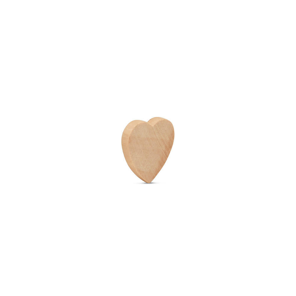 3/4” Wood Heart Cutout, 1/8” Thick