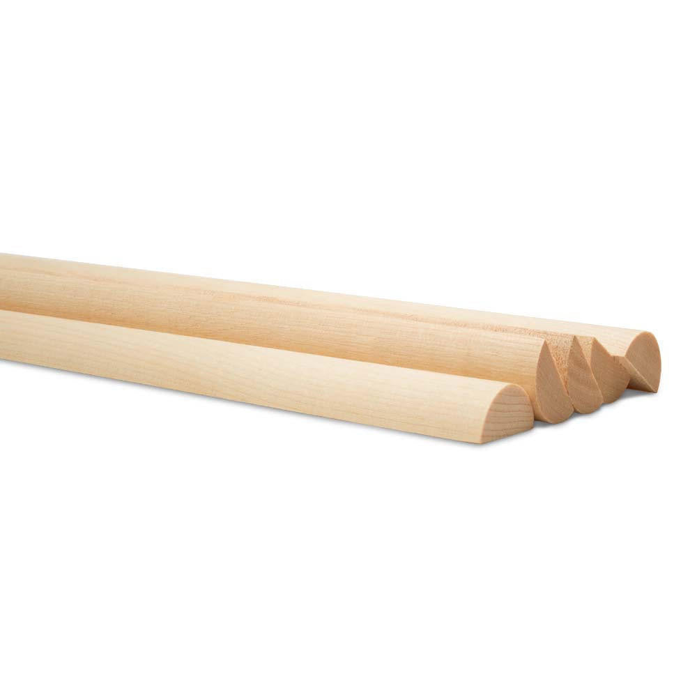 3/4" X 48" Wooden Split Dowel