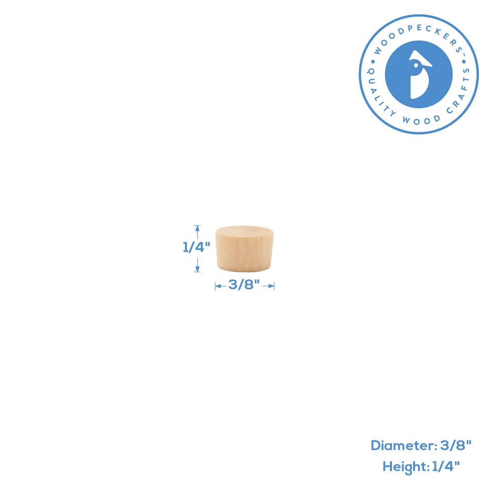 3/8" Maple Flathead Plug