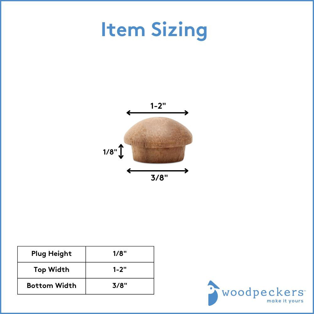 3/8" Walnut Button Plug
