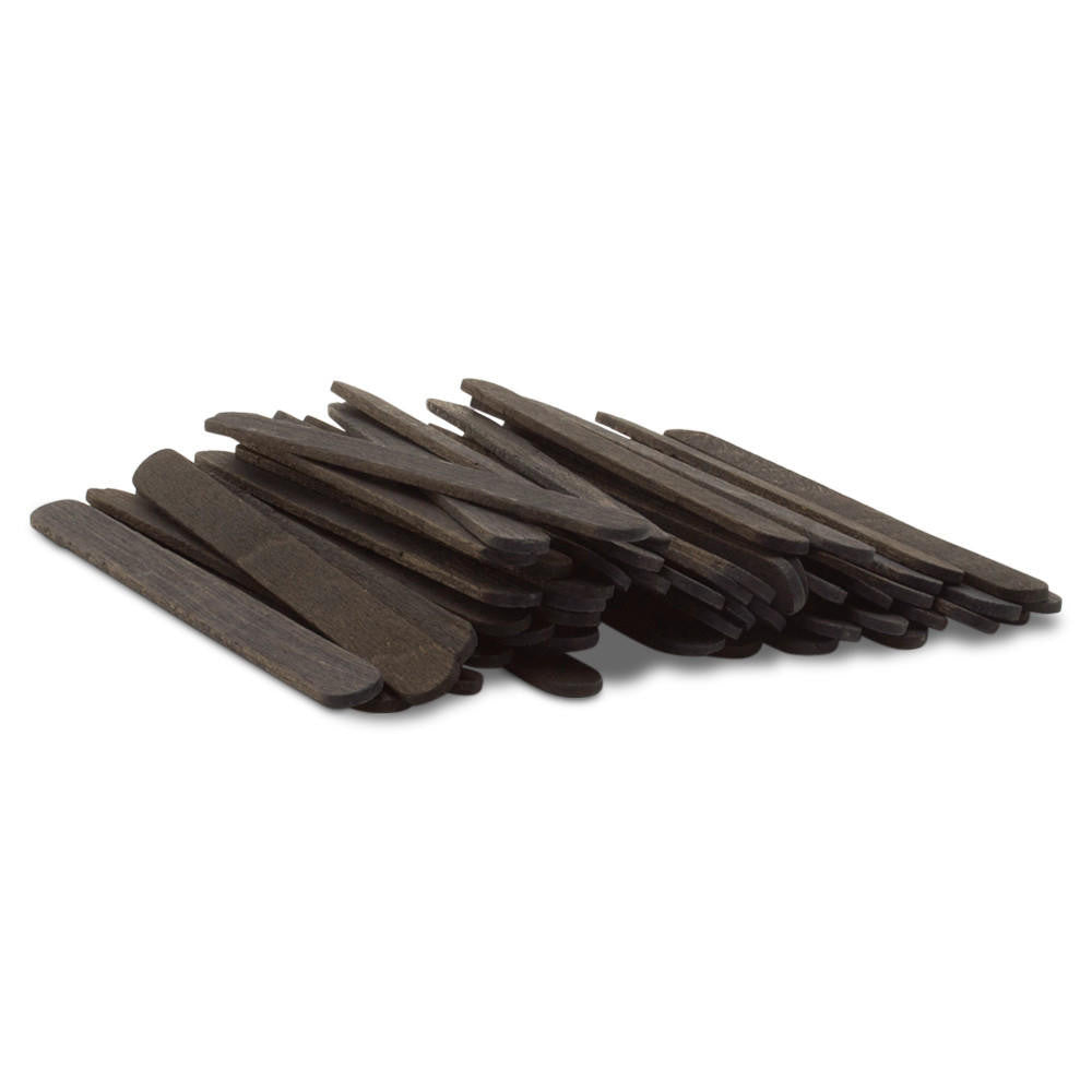 Woodpeckers Crafts 4-1/2" Black Wooden Popsicle Sticks, Pack Of 100
