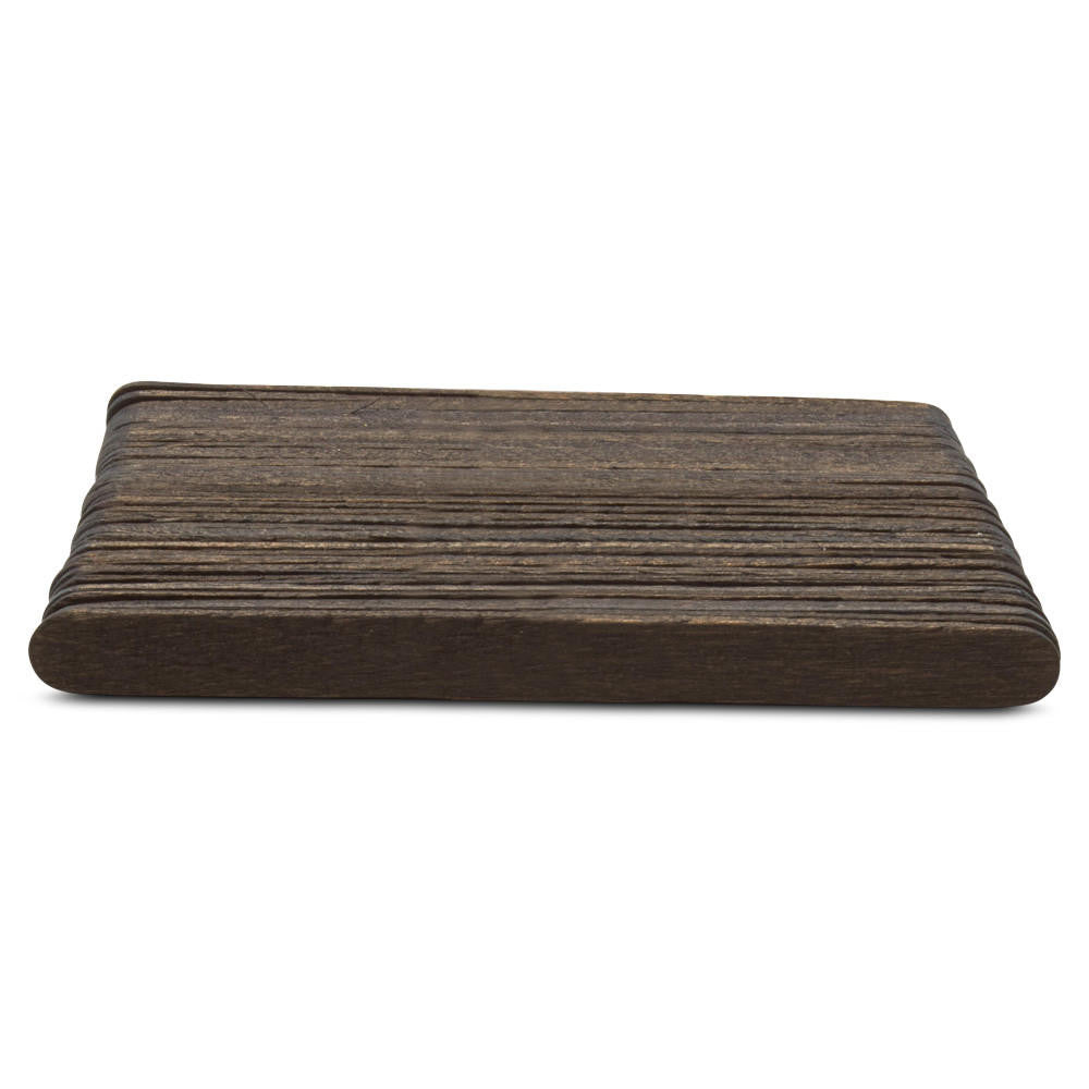 Woodpeckers Crafts 4-1/2" Black Wooden Popsicle Sticks, Pack Of 100