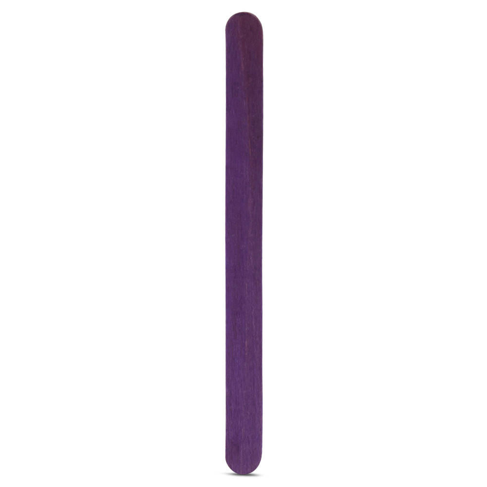 Woodpeckers Crafts 4-1/2" Purple Wooden Popsicle Sticks, Pack Of 100