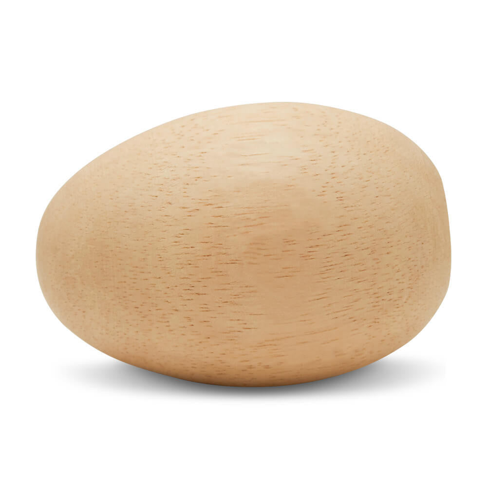 Woodpeckers Crafts 4-1/2" Wooden Egg, Flat Bottoms