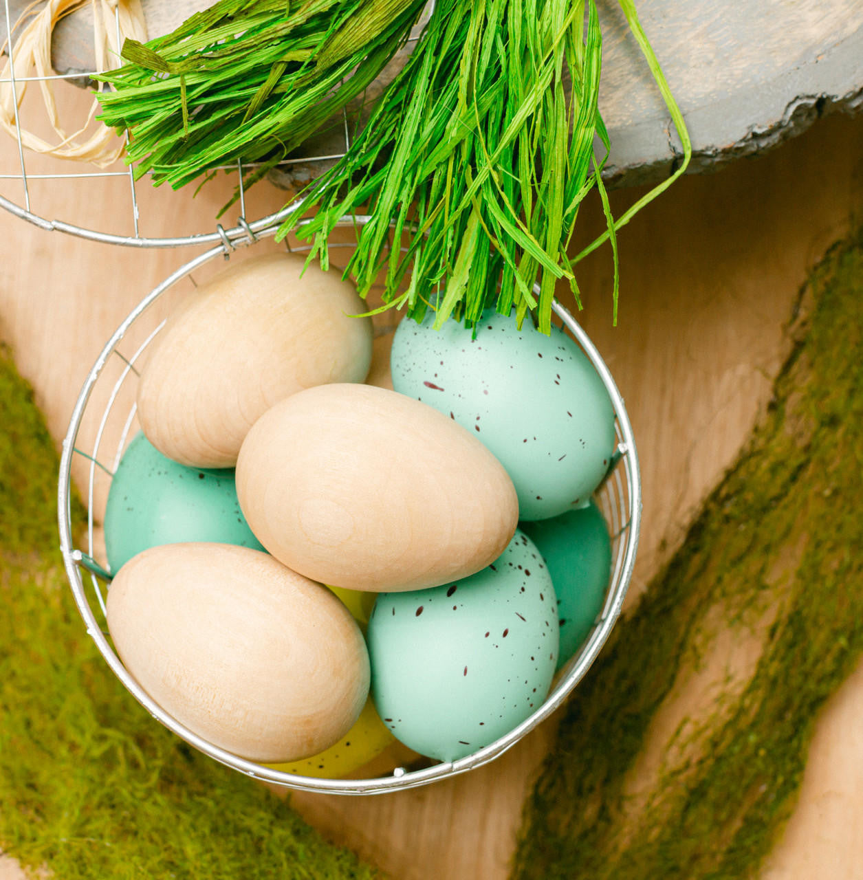 4-1/2" Wooden Egg, Flat Bottoms