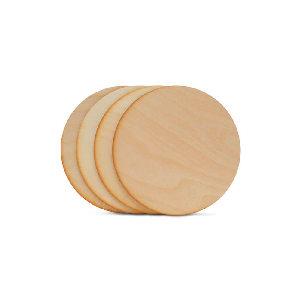 Woodpeckers Crafts 4-1/2" x 1/8" Circle Wood Cutout, Dark Edged