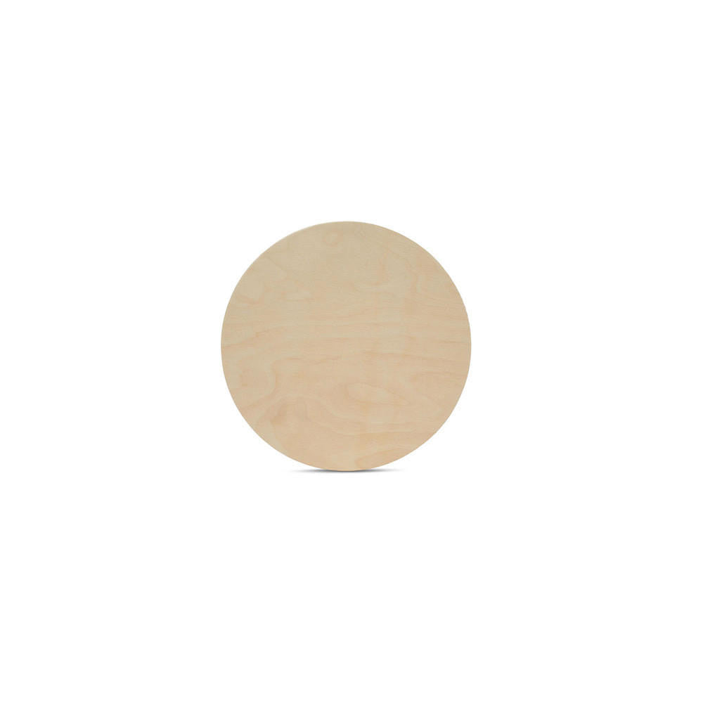 Woodpeckers Crafts 4" Circle Wooden Cutout, 1/2" Thick