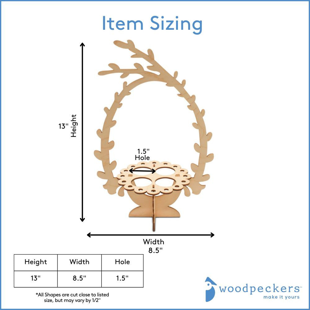Woodpeckers Crafts 4-Egg Display Kit, Bird Nest Style