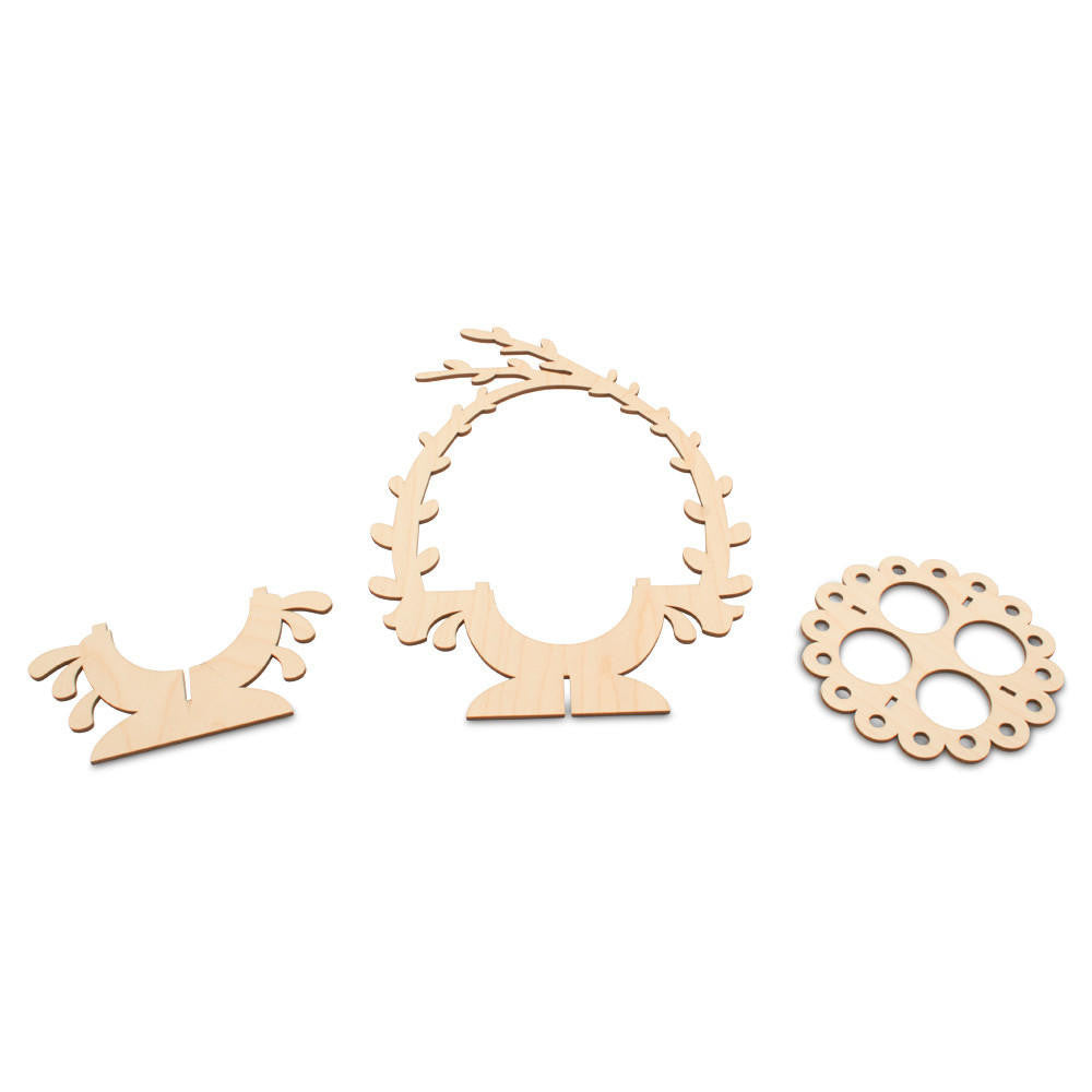 Woodpeckers Crafts 4-Egg Display Kit, Bird Nest Style