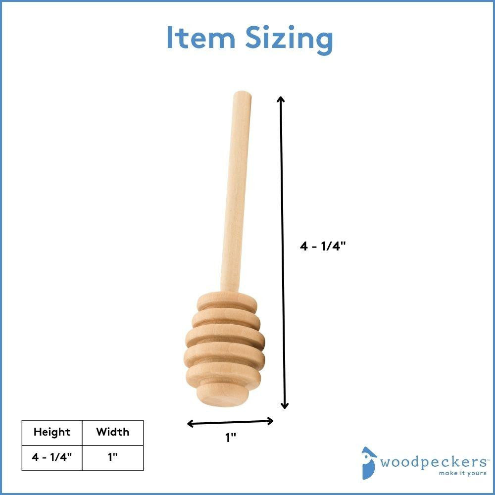 Woodpeckers Crafts 4" Honey Dipper