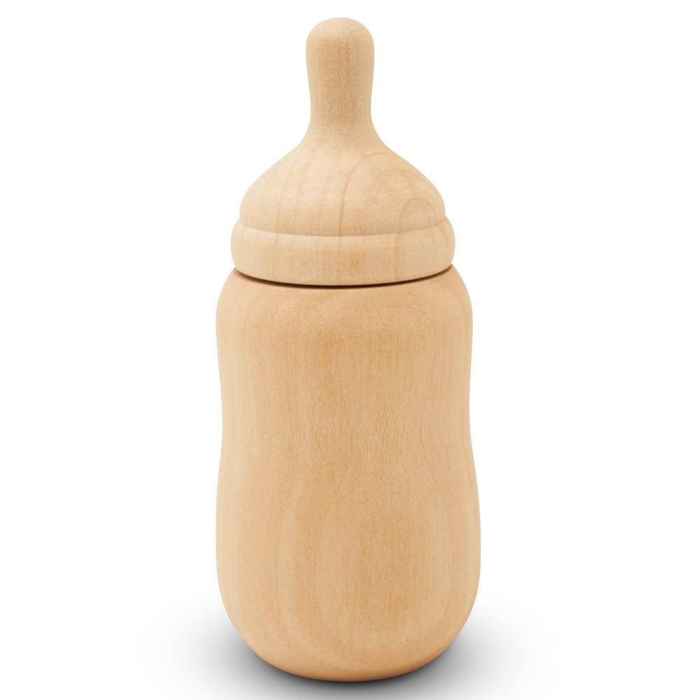 4” Wood Doll Bottle