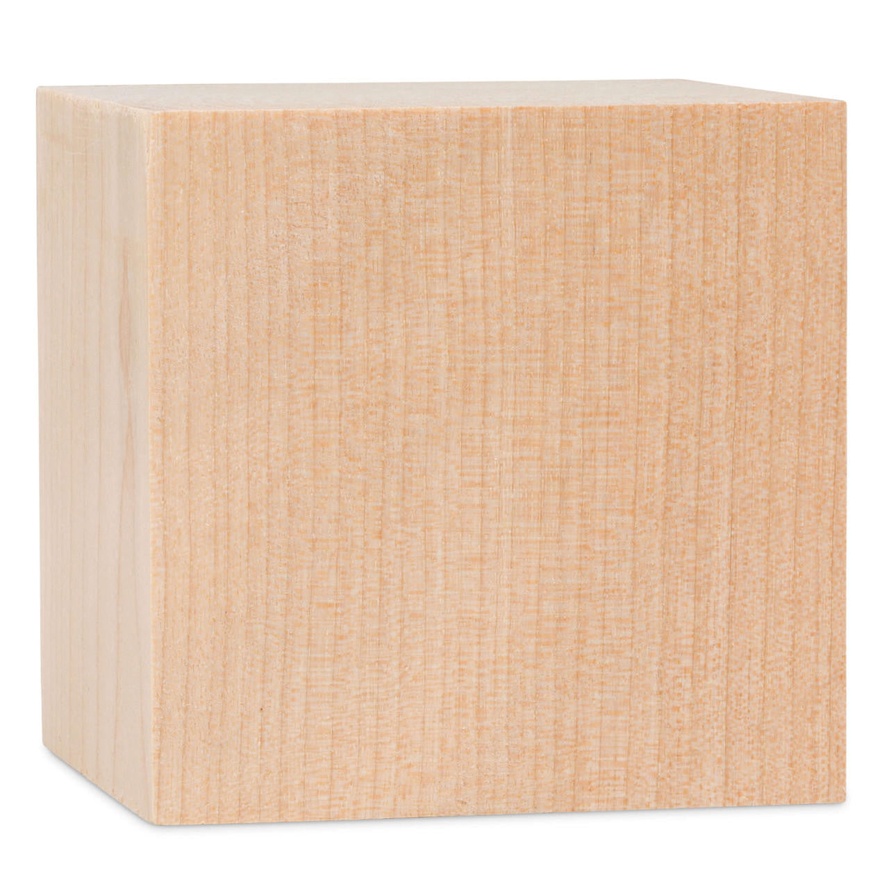 4" Wooden Cube