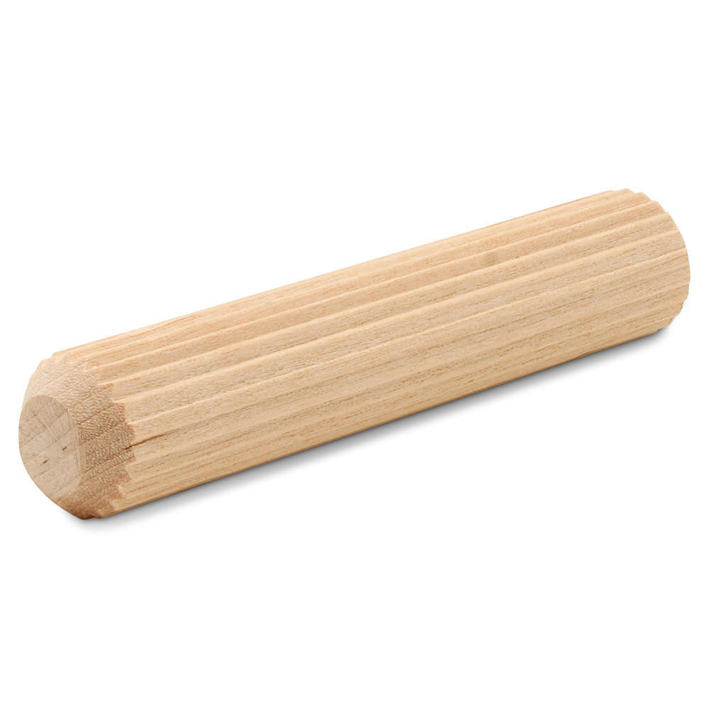4" x 3/4" Fluted Wooden Dowel Pin