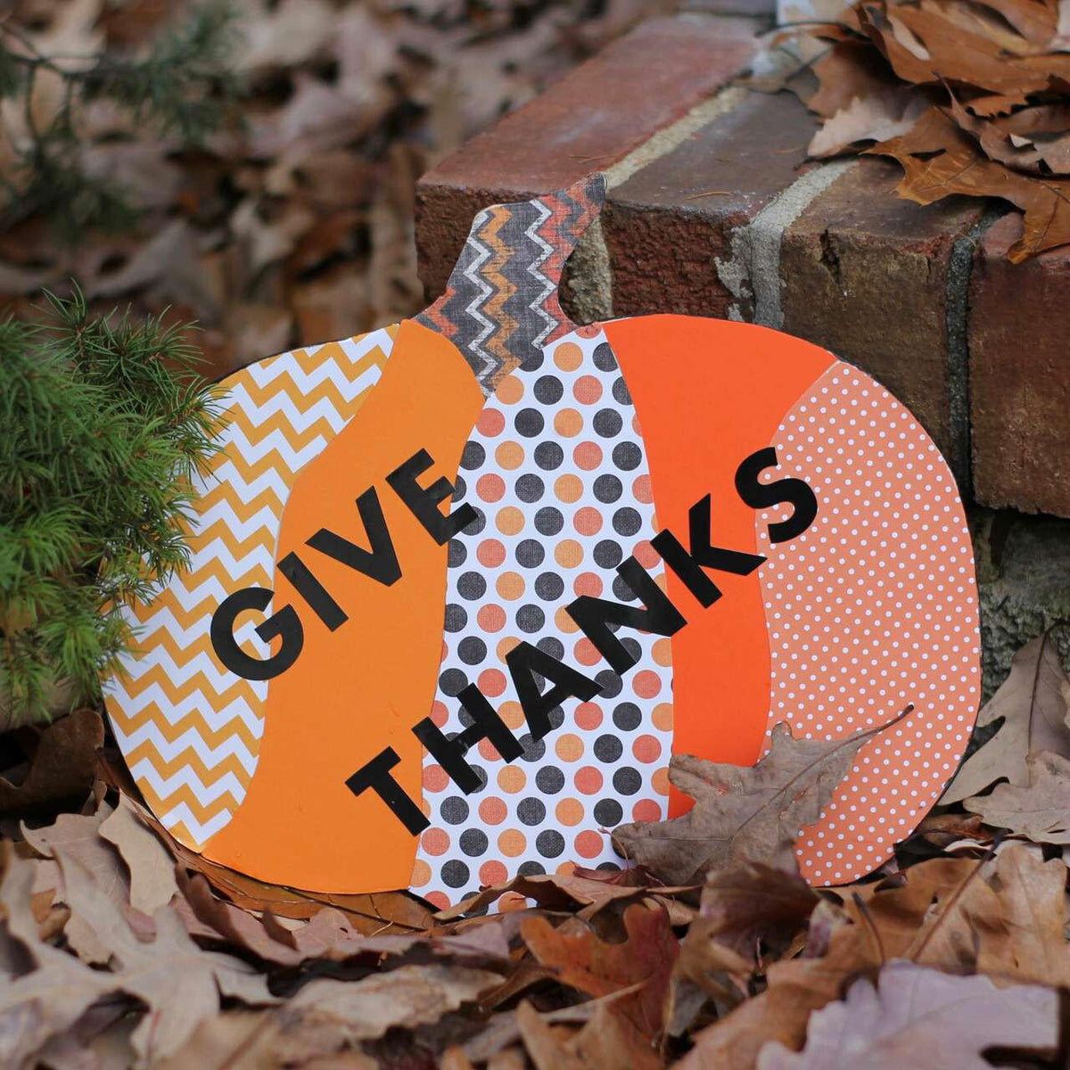 8" Wooden Pumpkin Cutout, 1/4" Thick