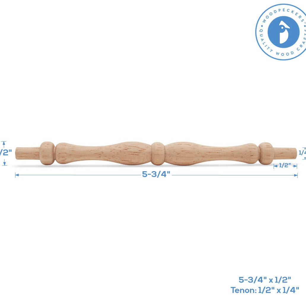 Woodpeckers Crafts 5-3/4" Oak Spindle