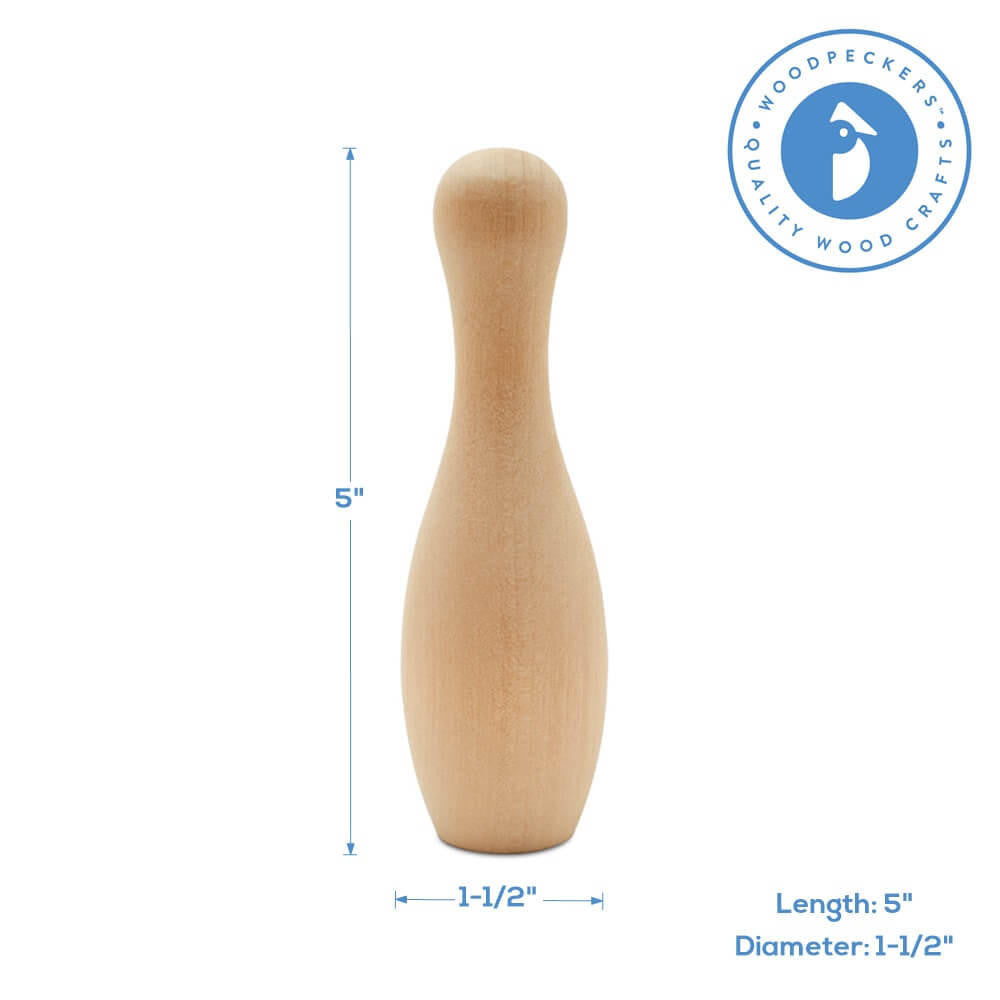 Woodpeckers Crafts 5" Bowling Pin