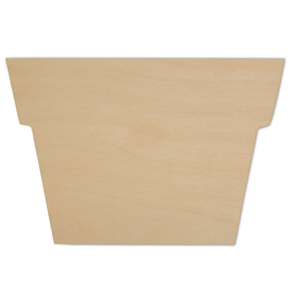 Woodpeckers Crafts 5" Flower pot Wood Cutout